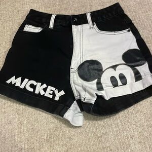 Disney Her Universe Mickey color block Mom shorts
